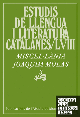 Miscel·lània Joaquim Molas, 3