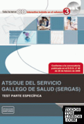 ATS/DUE del Servicio Gallego de Salud (SERGAS). Test Parte Específica