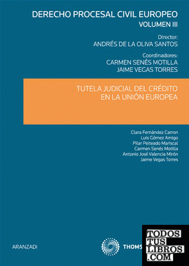 Tutela judicial del crédito en la Unión Europea (Volumen III)