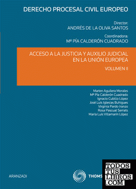Acceso a la justicia y auxilio judicial en la Unión Europea (Volumen II)