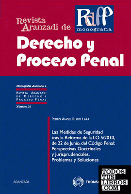 Las Medidas de Seguridad tras la Reforma de la LO 5/2010, de 22 de junio, del Código Penal: Perspectivas Doctrinales y Jurisprudenciales. Problemas y Soluciones