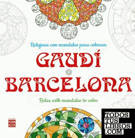 Gaudi Barcelona relajarse con mandalas para colorear