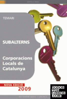 Subalterns Corporacions Locals de Catalunya. Temari