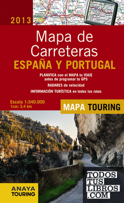 Mapa de Carreteras de España y Portugal 1:340.000, 2013