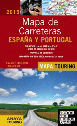 Mapa de Carreteras de España y Portugal 1:340.000, 2015