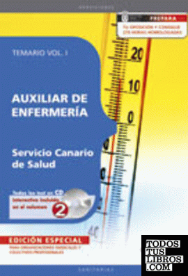 Auxiliar de Enfermería Servicio Canario de Salud. Temario Vol. I. EDICIÓN ESPECIAL
