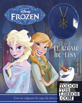Frozen.Libro con collar. El regalo de Elsa