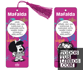 Marcapáginas 3D Mafalda (violeta)