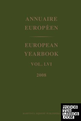European Yearbook = Annuaire Européen