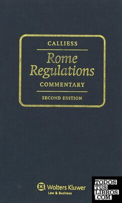 Rome Regulations: Commentary