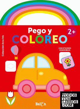 ARCO IRIS - PEGO Y COLOREO +2 COCHE