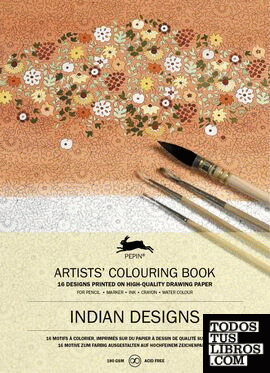 ARTISTS COLOURING BOOK INDIAN DESIGNS