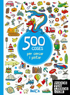 500 coses per cercar i pintar - Blau
