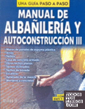 MANUAL ALBAÑILERIA Y AUTOCONSTRUCCION III
