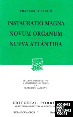 INSTAURATIO MAGNA - NOVUM ORGANUM - NUEVA ATLÁNTICA