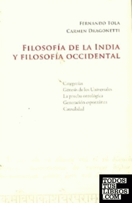 FILOSOFIA DE LA INDIA FILOSOFIA OCCIDENTAL