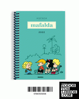 Mafalda 2022, agenda anillada módulos azul