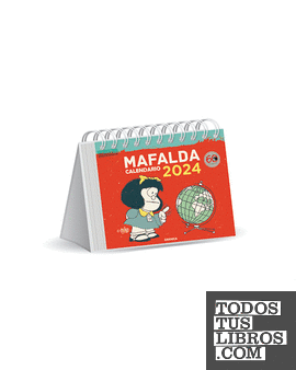 Mafalda 2024, Calendario Escritorio rojo