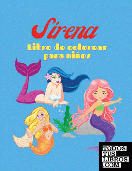 Sirena Libro de colorear para niños