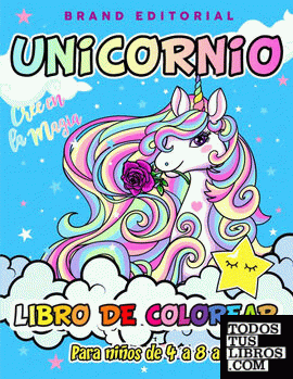 Unicornio Libro de Colorear para Niños de 4 a 8 años