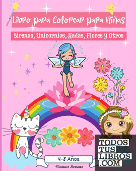 Libro para colorear para niñas de 4 a 8 años