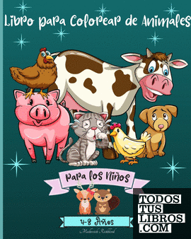 Libro para Colorear de Animales para Niños de 4 a 8 años