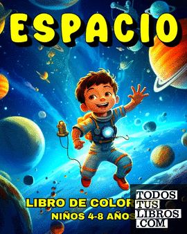 Espacio Libro de Colorear para Niños de 4 a 8 Años